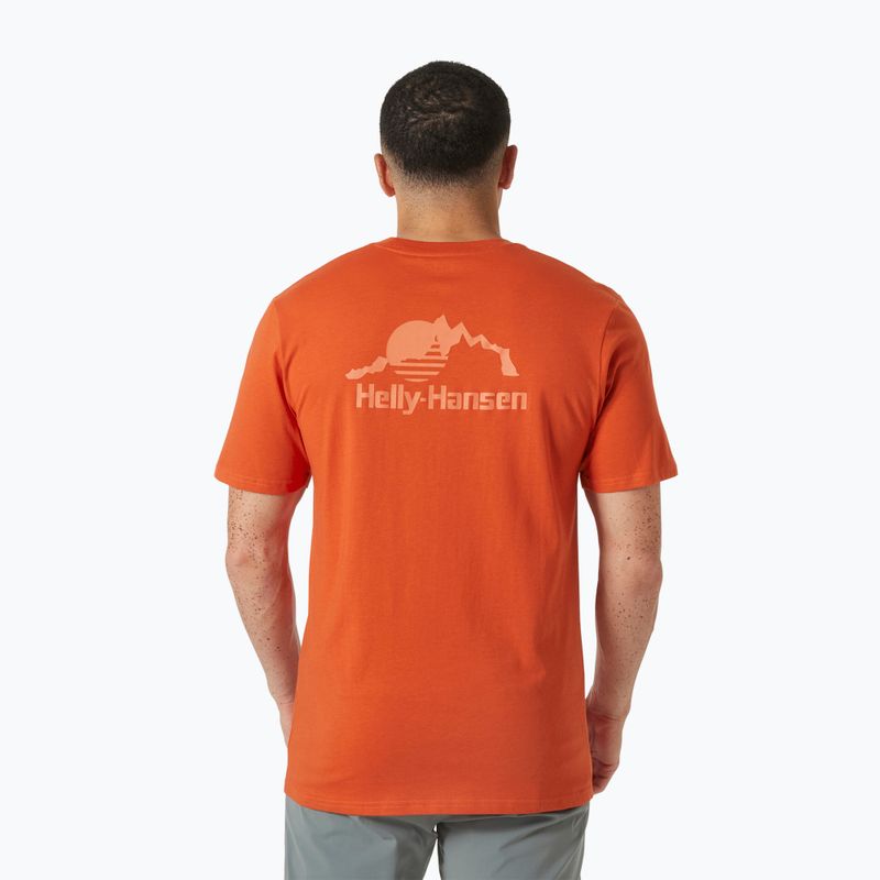 Vyriški marškinėliai Helly Hansen Nord Graphic patrol orange 2