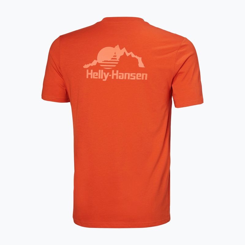 Vyriški marškinėliai Helly Hansen Nord Graphic patrol orange 5