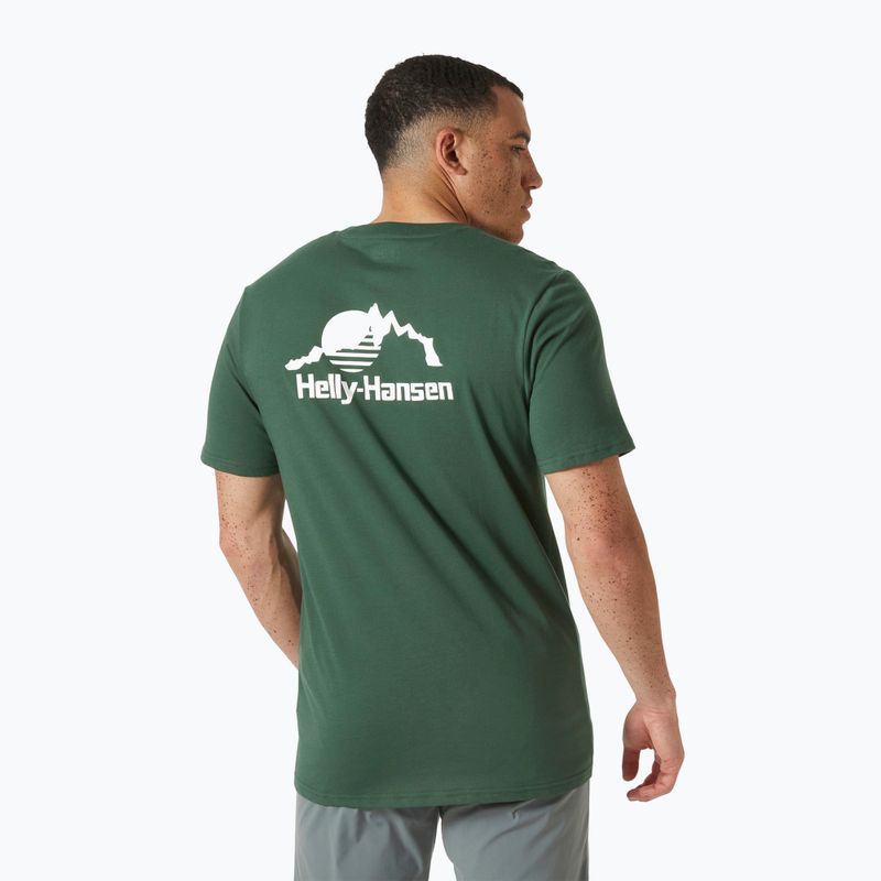 Vyriški marškinėliai Helly Hansen Nord Graphic jungle green 2