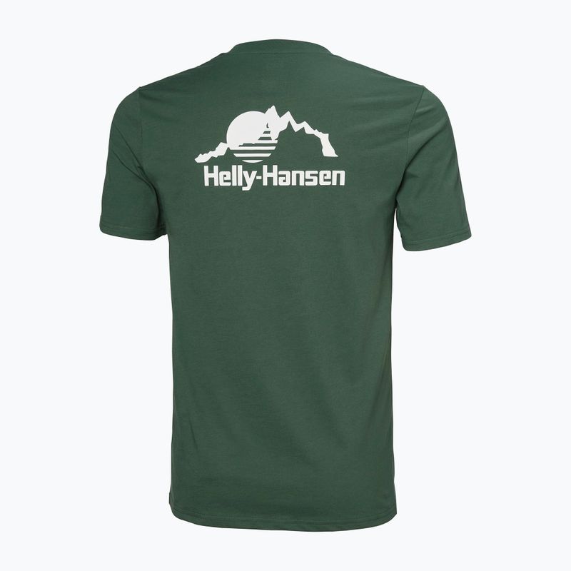 Vyriški marškinėliai Helly Hansen Nord Graphic jungle green 5