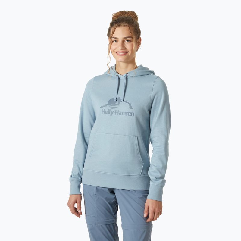 Moteriškas džemperis Helly Hansen Nord Graphic Pullover Hoodie windy blue
