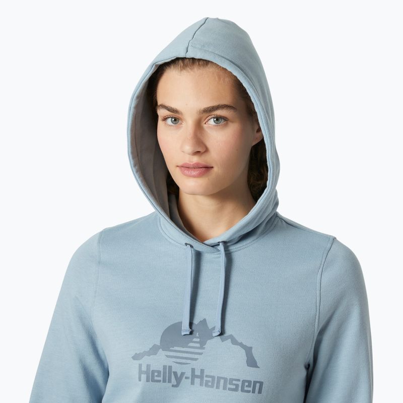 Moteriškas džemperis Helly Hansen Nord Graphic Pullover Hoodie windy blue 3