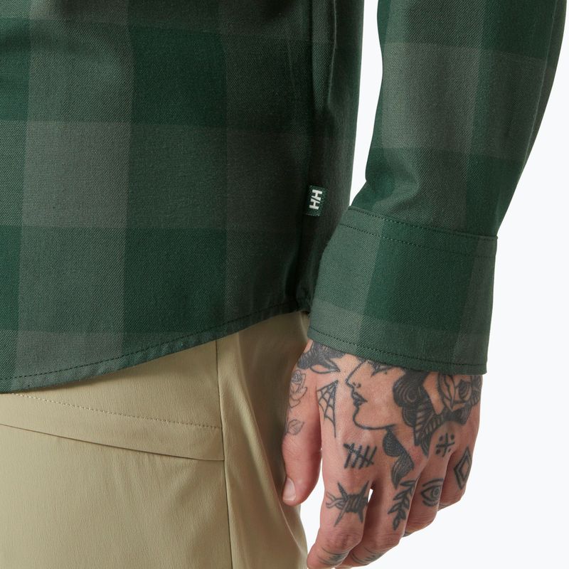 Vyriški marškiniai Helly Hansen Aker Flannel LS jungle green buffalo plaid 4