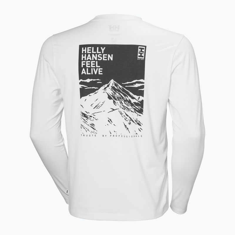 Vyriški marškinėliai ilgomis rankovėmis Helly Hansen Skog Graphic white 6
