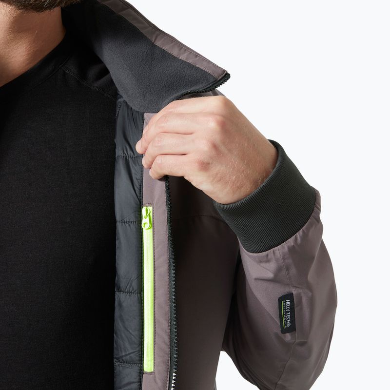 Vyriška buriavimo striukė Helly Hansen HP Racing Lifaloft Bomber sparrow grey 5