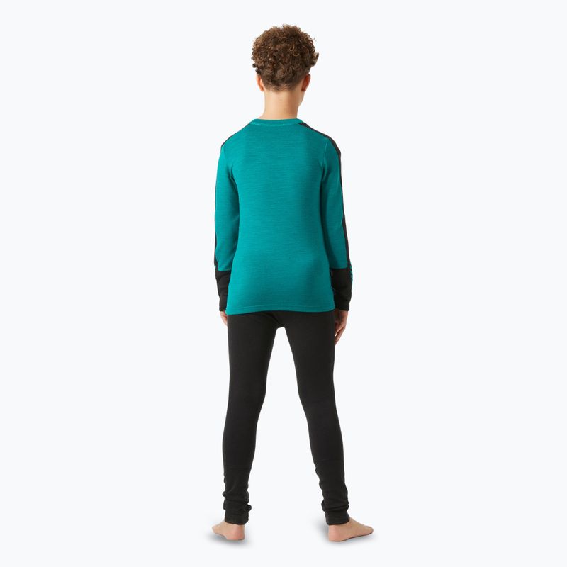 Vaikiškų termo apatinių komplektas Helly Hansen JR Lifa Merino Midweight signal green 2