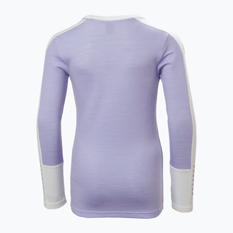Vaikiškų termo apatinių komplektas Helly Hansen JR Lifa Merino Midweight bright lavender 7