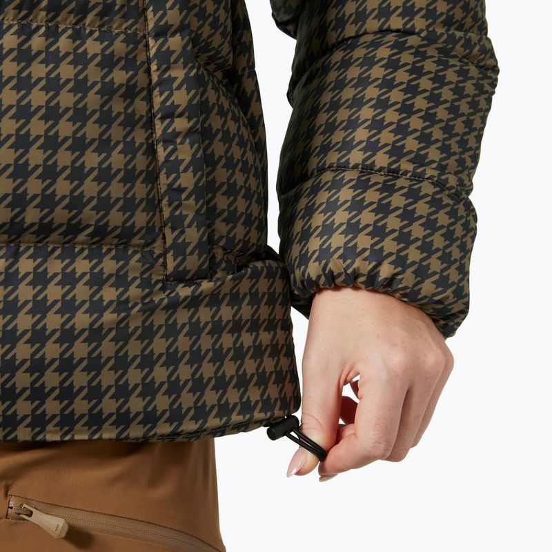 Moteriška pūkinė striukė Helly Hansen Jade Puffer sepia houndstooth aop 5