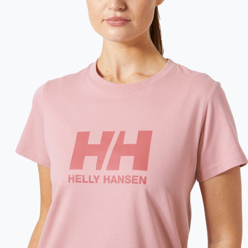 Moteriški marškinėliai Helly Hansen Logo 3.0 pink salt 3