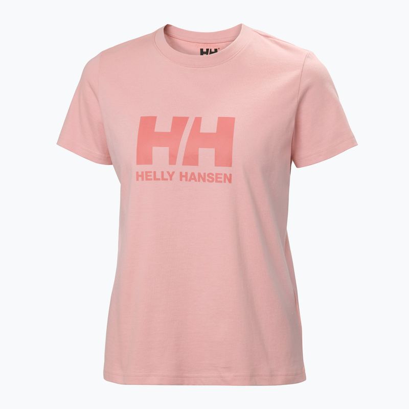 Moteriški marškinėliai Helly Hansen Logo 3.0 pink salt 4