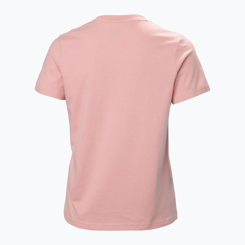 Moteriški marškinėliai Helly Hansen Logo 3.0 pink salt 5