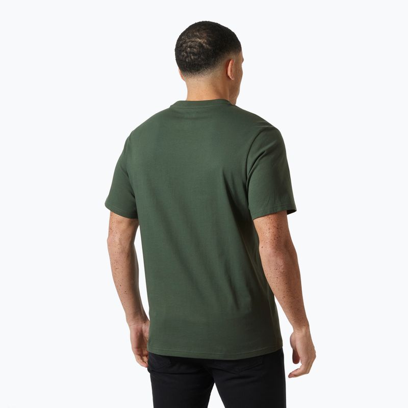 Vyriški marškinėliai Helly Hansen Box T 2.0 jungle green 2