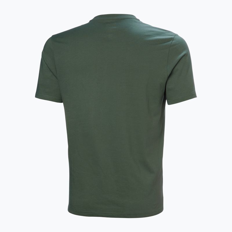 Vyriški marškinėliai Helly Hansen Box T 2.0 jungle green 5