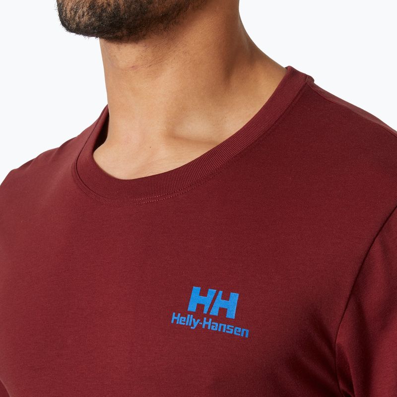 Vyriški marškinėliai Helly Hansen Nord Graphic mars red 3