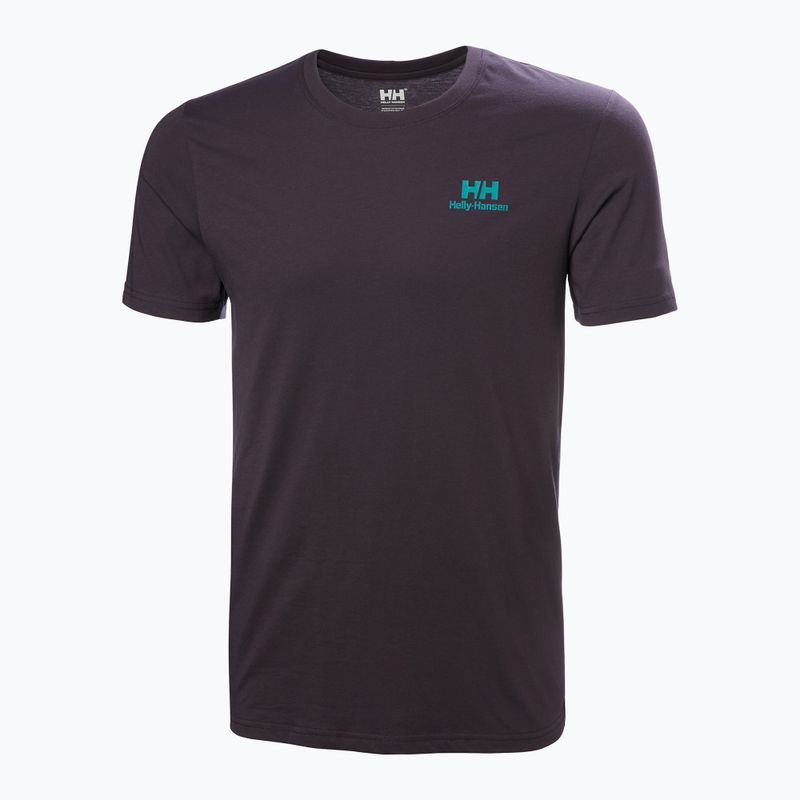 Vyriški marškinėliai Helly Hansen Nord Graphic black grape 4