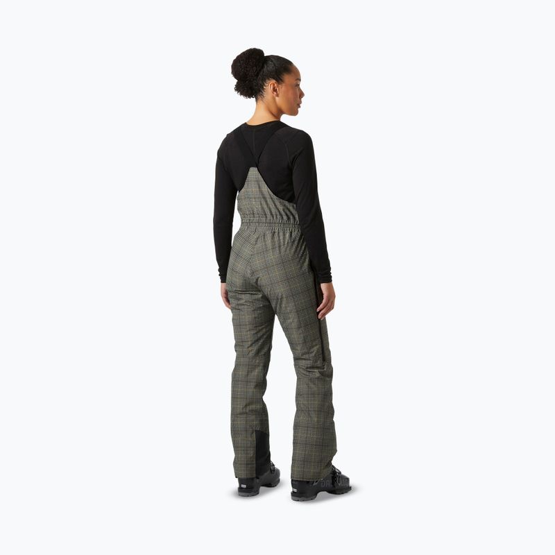 Moteriškos slidinėjimo kelnės Helly Hansen Legendary Insulated Bib pebble broxburn plaid aop 2