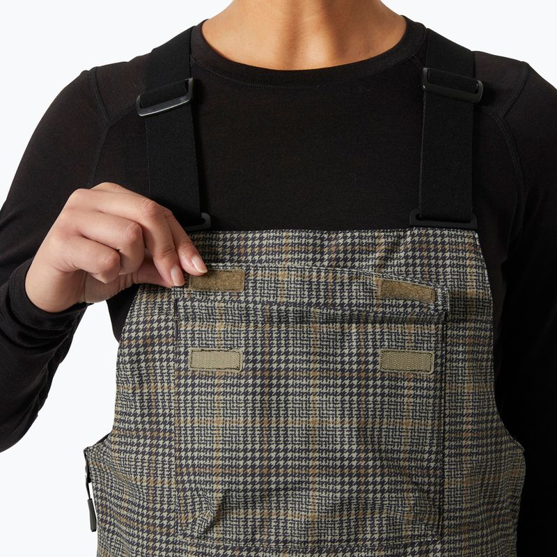 Moteriškos slidinėjimo kelnės Helly Hansen Legendary Insulated Bib pebble broxburn plaid aop 3