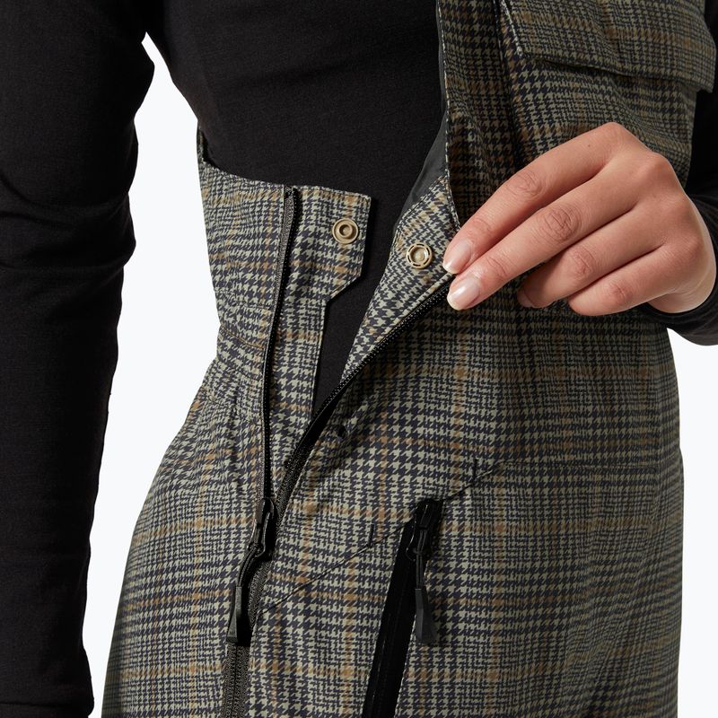 Moteriškos slidinėjimo kelnės Helly Hansen Legendary Insulated Bib pebble broxburn plaid aop 4
