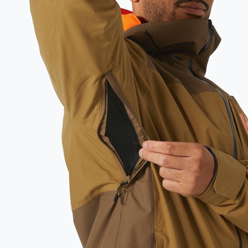 Vyriška slidinėjimo striukė Helly Hansen Powdreamer 2.0 sepia 5