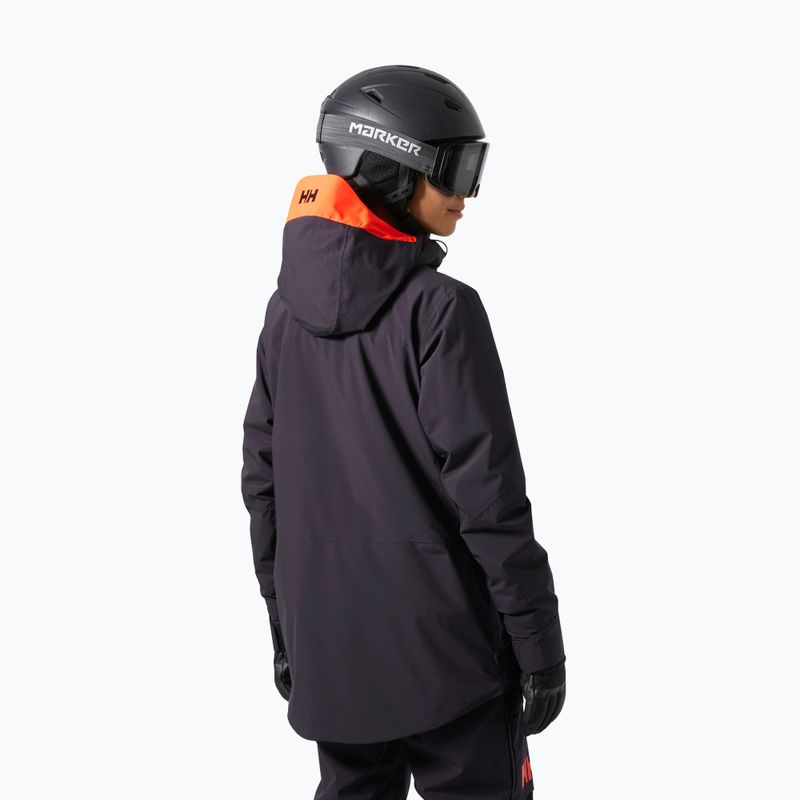 Moteriška slidinėjimo striukė Helly Hansen Whitewall Lifaloft 3.0 black grape 2