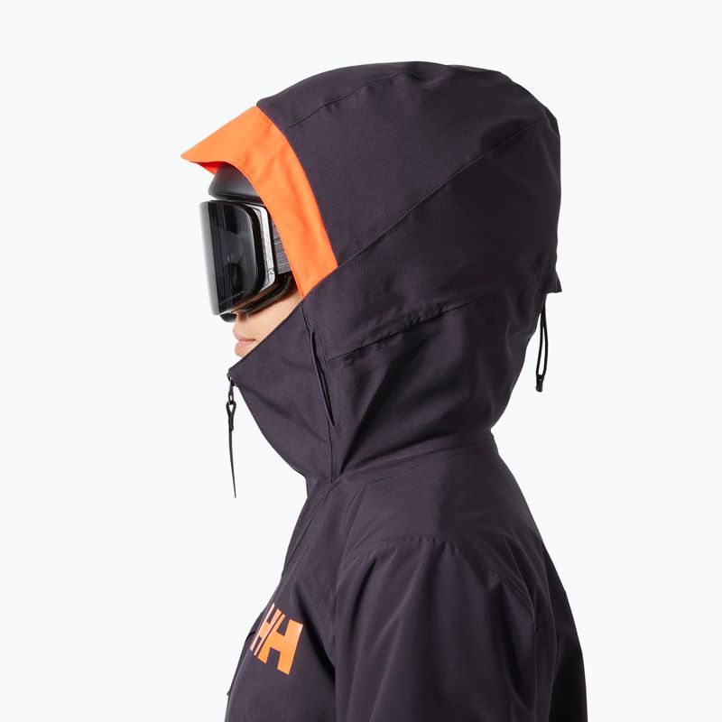 Moteriška slidinėjimo striukė Helly Hansen Whitewall Lifaloft 3.0 black grape 3