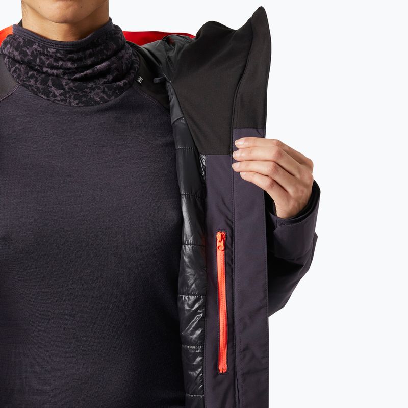 Moteriška slidinėjimo striukė Helly Hansen Whitewall Lifaloft 3.0 black grape 8