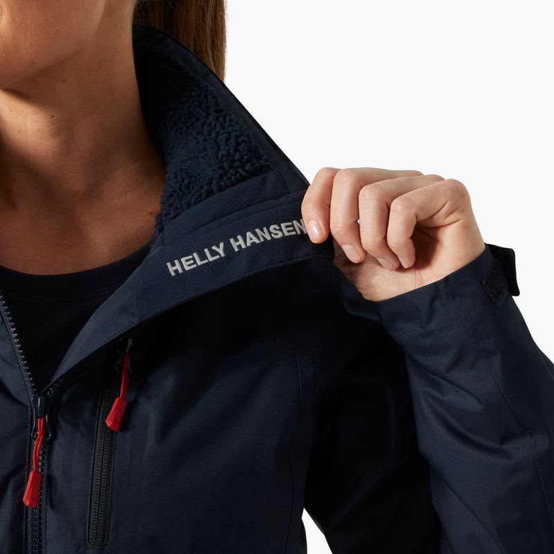 Moteriška buriavimo striukė Helly Hansen Crew Hooded Pile navy 5