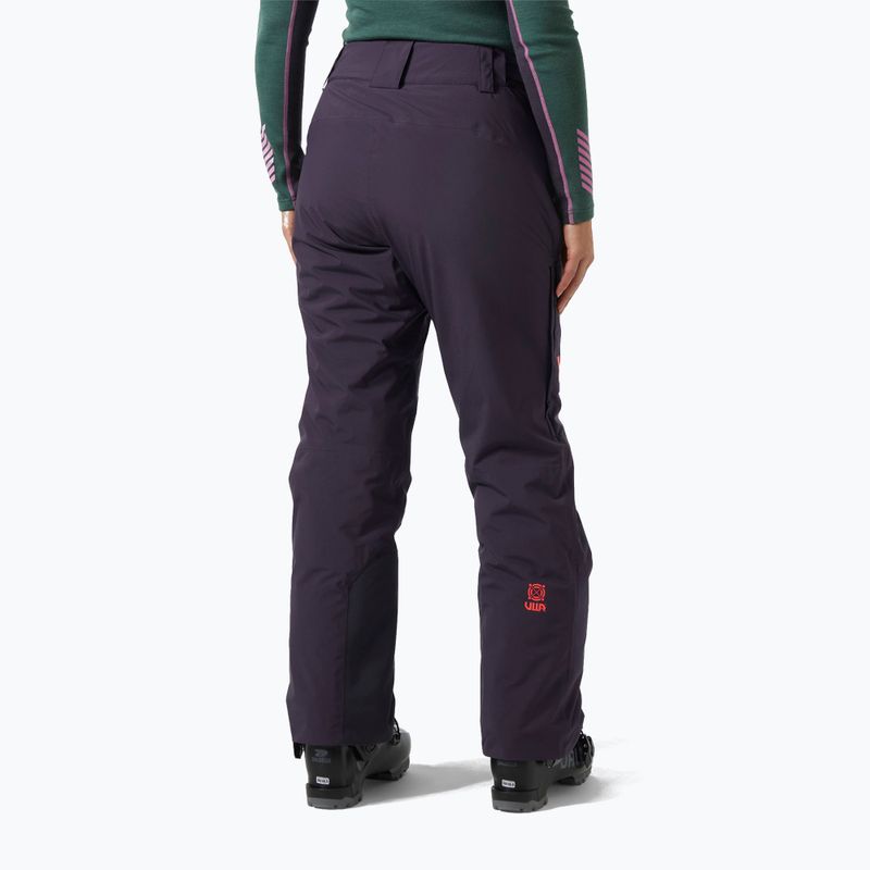 Moteriškos slidinėjimo kelnės Helly Hansen Switch Cargo 2.0 black grape 2