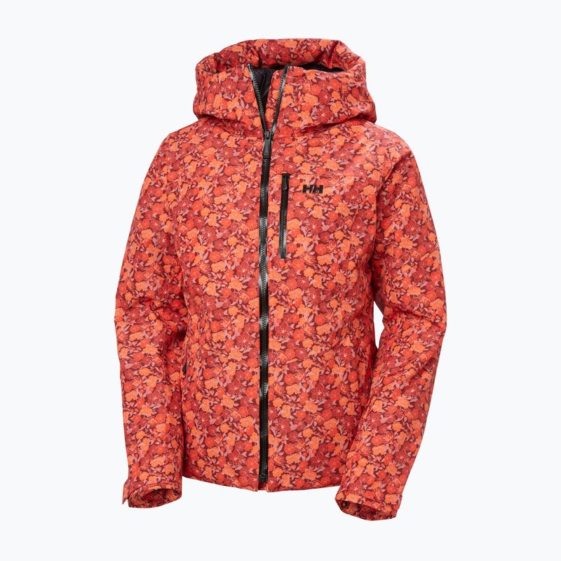 Moteriška slidinėjimo striukė Helly Hansen Valdisere 3.0 red floral aop 9