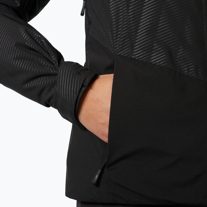 Moteriška slidinėjimo striukė Helly Hansen Valdisere 3.0 black embossed stripes 5