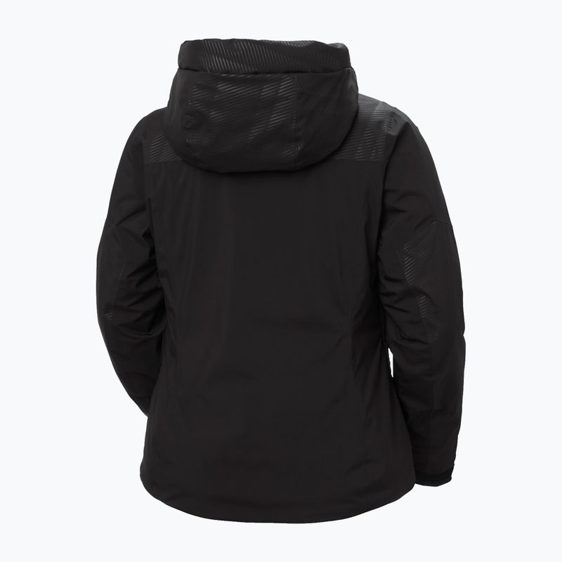 Moteriška slidinėjimo striukė Helly Hansen Valdisere 3.0 black embossed stripes 11