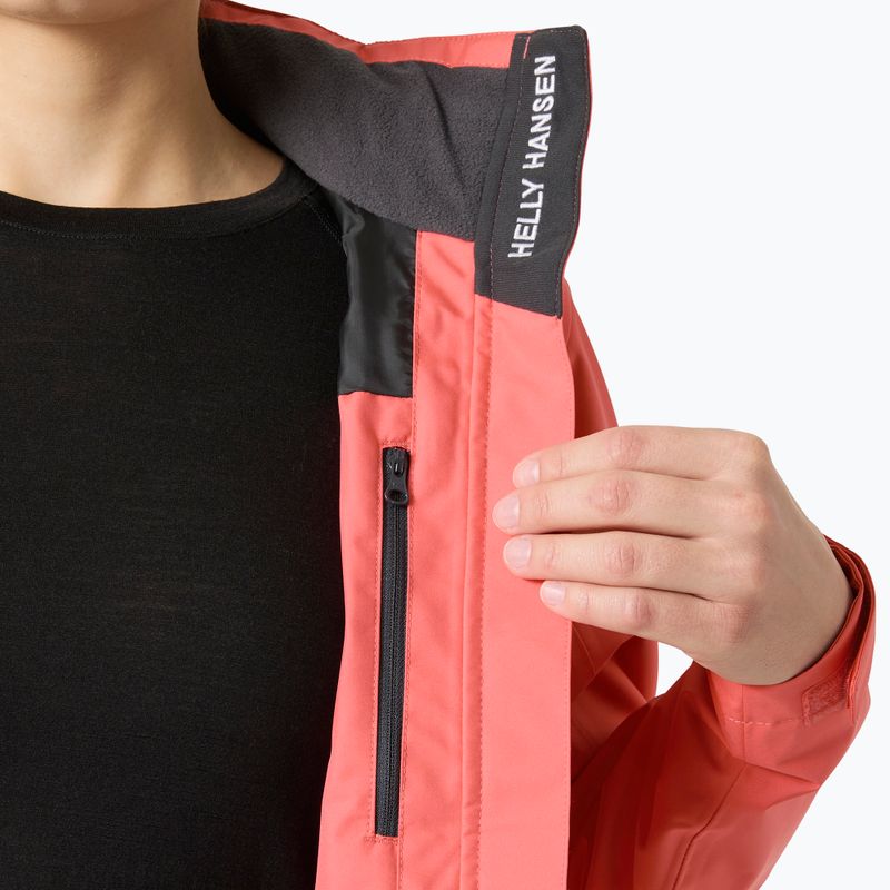 Moteriška buriavimo striukė Helly Hansen Crew Hooded 2.0 sunset pink 5