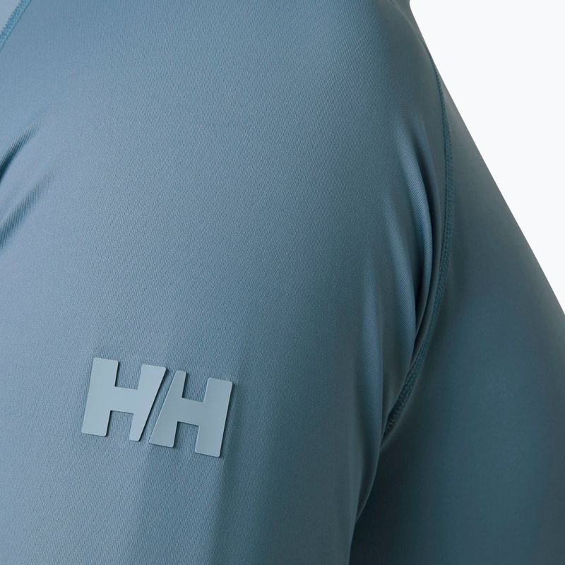 Vyriškas plaukimo marškinėliai ilgomis rankovėmis Helly Hansen Waterwear Rashguard washed navy 4
