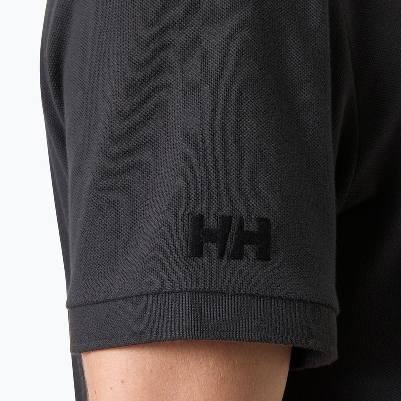 Vyriški polo marškinėliai Helly Hansen Crew Polo Pique ebony 4