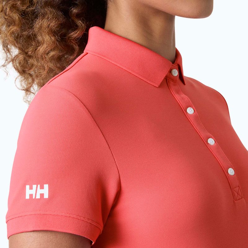 Moteriški polo marškinėliai Helly Hansen Crewline Polo sunset pink 4