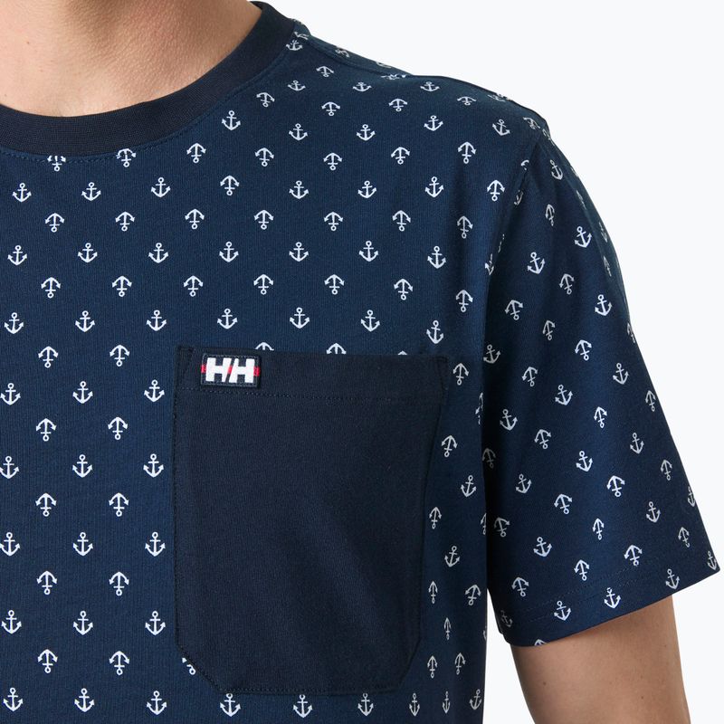 Vyriški marškinėliai Helly Hansen Hudson navy aop 3