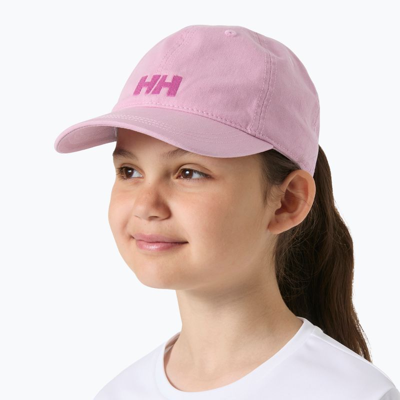 Vaikiška kepurė su snapeliu Helly Hansen Logo Jr pink lavender 3
