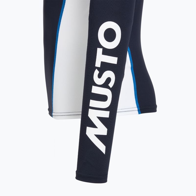 Vyriški plaukimo marškinėliai ilgomis rankovėmis Musto Championship Rash Guard navy/white 5