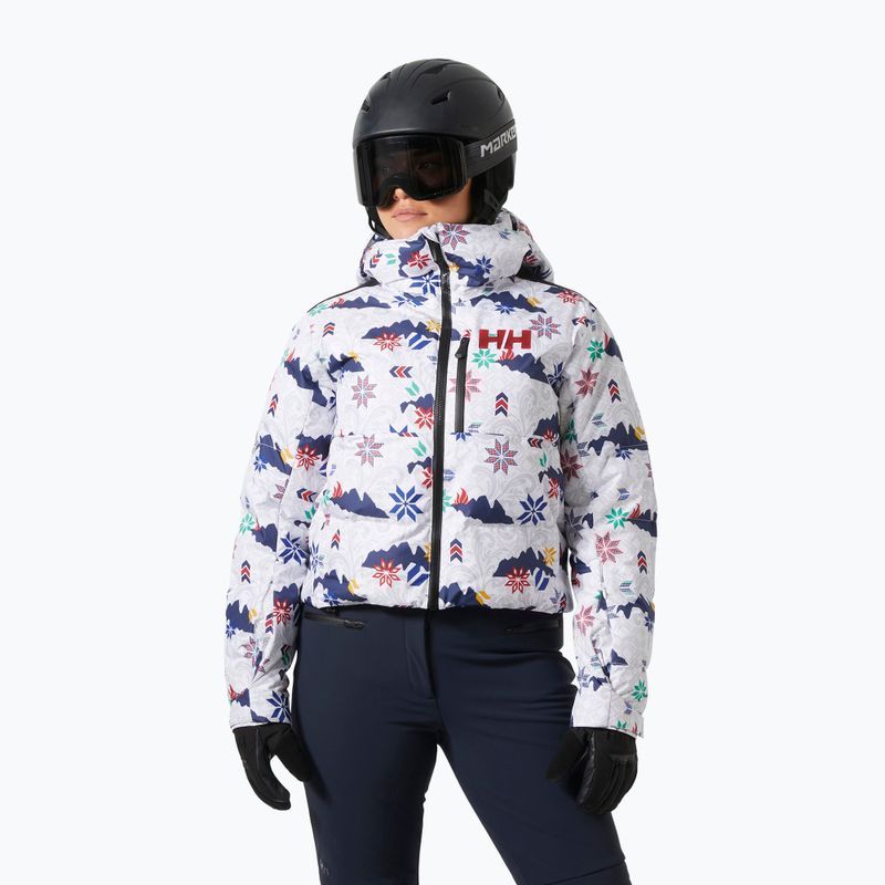 Moteriška slidinėjimo striukė Helly Hansen Kvitfjell Race Short Puffy white crescendo