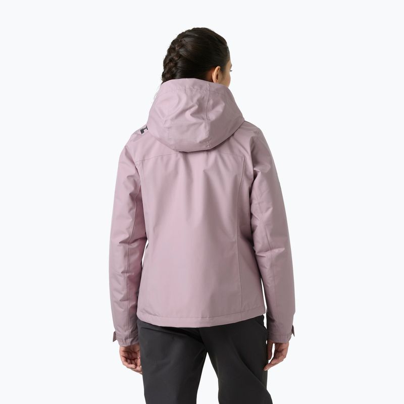 Moteriška buriavimo striukė Helly Hansen Crew Hooded Pile purple clay 2