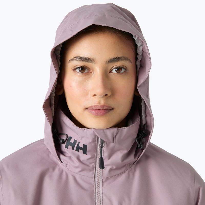 Moteriška buriavimo striukė Helly Hansen Crew Hooded Pile purple clay 3