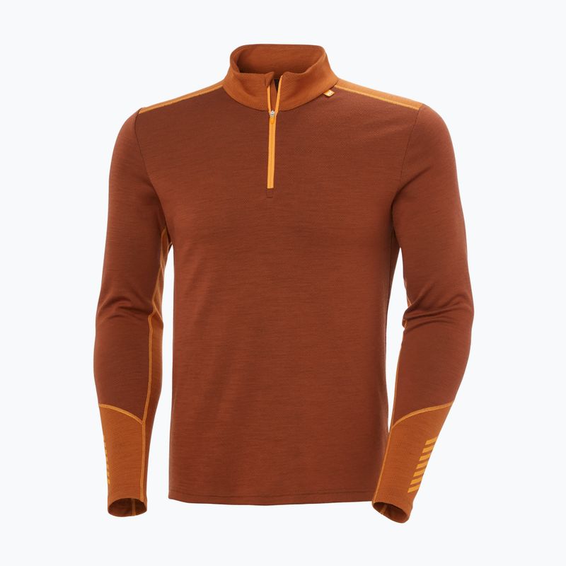 Vyriškas termoaktyvus džemperis Helly Hansen Lifa Merino Midweight 1/2 Zip iron oxide
