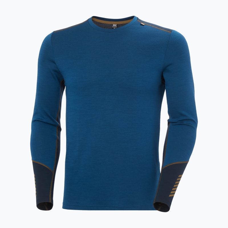 Vyriškas termoaktyvus džemperis Helly Hansen Lifa Merino Midweight Crew dark blue 4