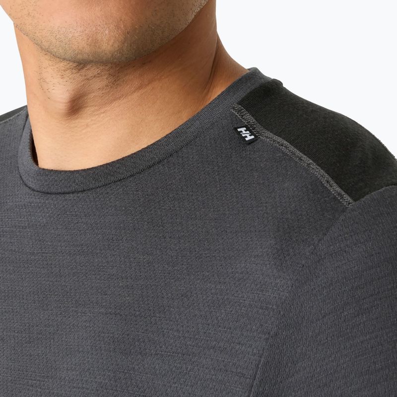 Vyriškas termoaktyvus džemperis Helly Hansen Lifa Merino Midweight Crew thunder grey 3