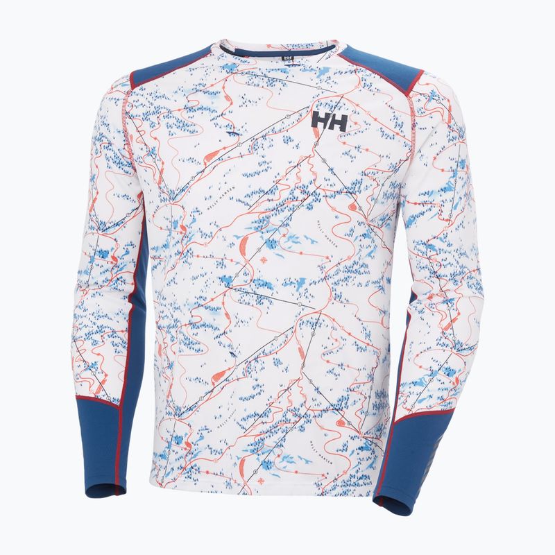 Vyriškas termoaktyvus džemperis Helly Hansen Lifa Active white slope map aop 5