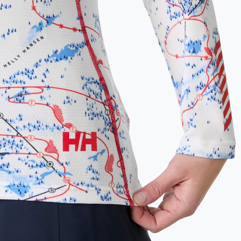 Moteriškas termo džemperis Helly Hansen Lifa Active white slope map aop 4