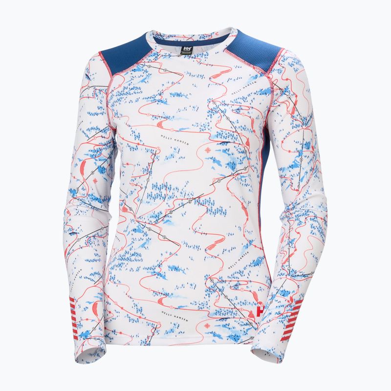 Moteriškas termo džemperis Helly Hansen Lifa Active white slope map aop 5