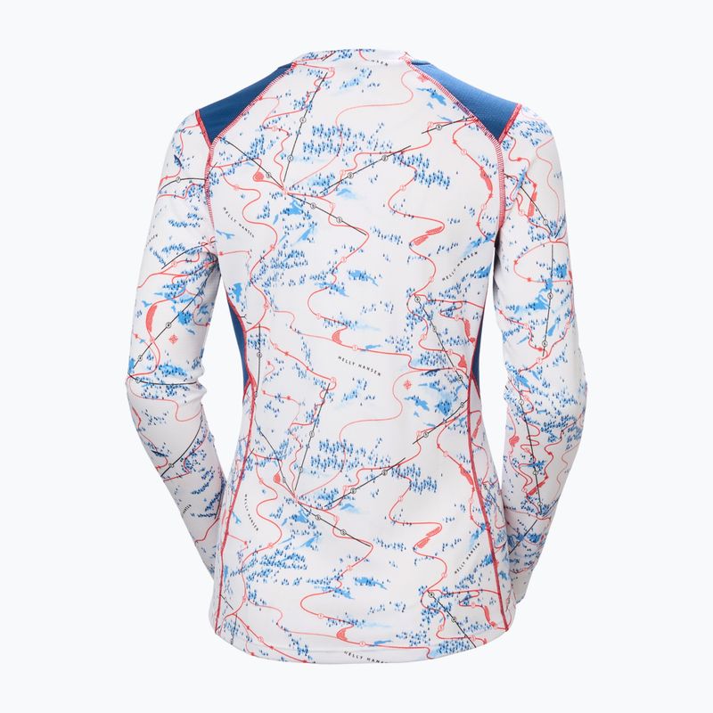 Moteriškas termo džemperis Helly Hansen Lifa Active white slope map aop 6
