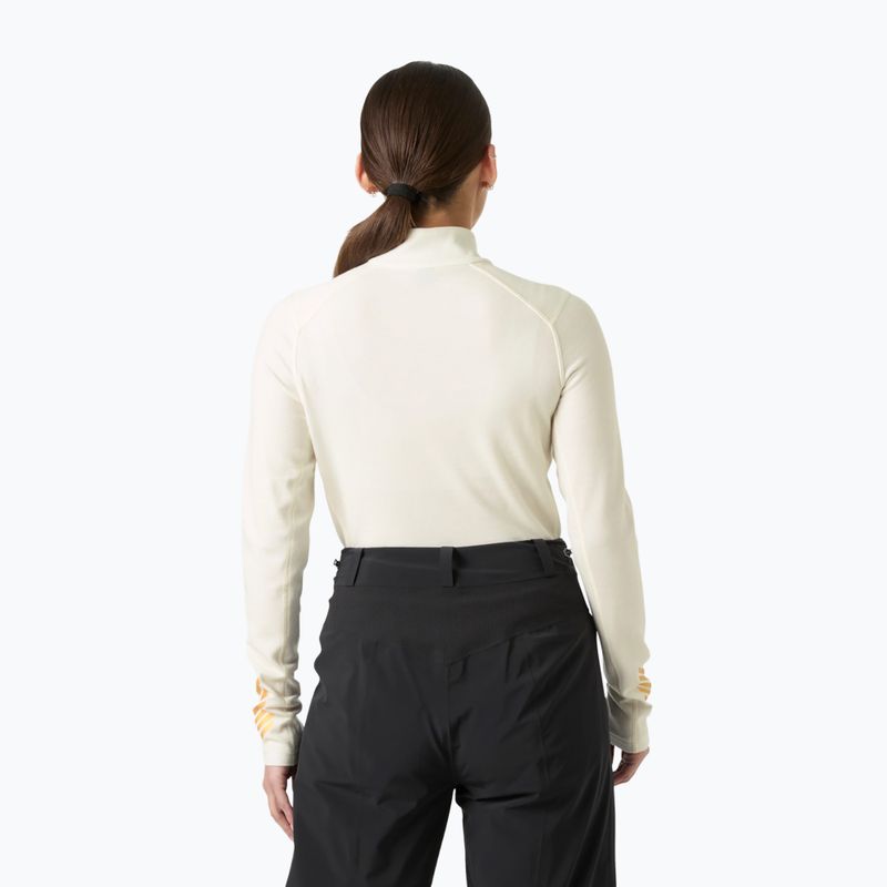 Moteriškas termo džemperis Helly Hansen Lifa Merino Midweight Gra 1/2 Zip snow monogram aop 2