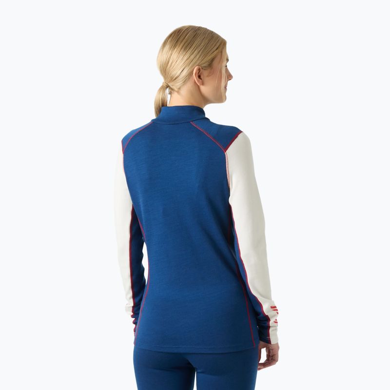 Moteriškas termo džemperis Helly Hansen Lifa Merino Midweight Gra 1/2 Zip bright blue new nordic aop 2